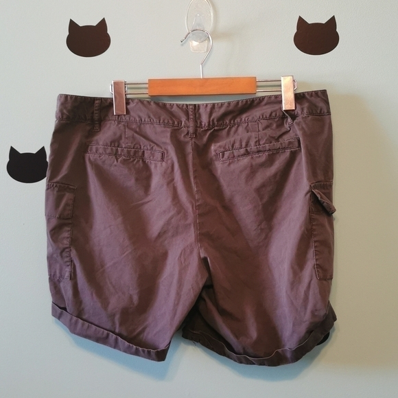 EDDIE Bauer Grey Hiking Cargo Shorts 12 - Picture 2 of 5